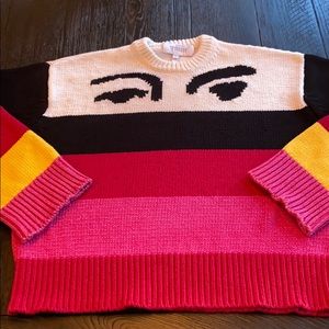 10 Crosby Derek Lam Striped Sweater Eyes Cotton L